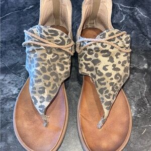 Cheetah print sandals